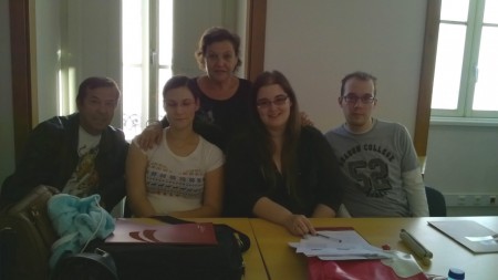 Poliana Passos, João Santos, Joana Santos, Avelino Torres, Lídia Lemos